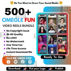 500+ OMEGLE VIDEO Reels Bundle