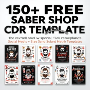 150+ FREE Barber Shop CDR Templates